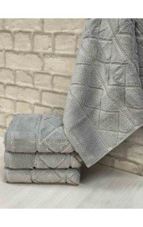 Полотенце LUZZ ROMB (50*90) 4 шт серый Полотенце LUZZ ROMB (50*90) 4 шт серый