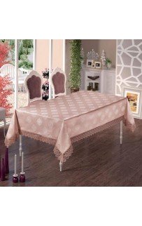 Скатерть EFOR AHENK 160*350 прямоугольная пудровый