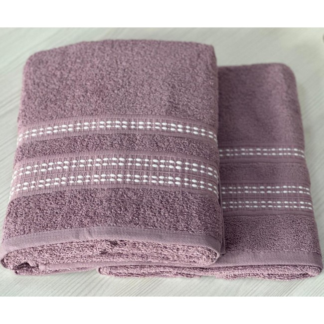 Набор полотенец FITILI BORDUR из 2-х пред (50*90;70*140) сиреневый MOR Набор полотенец FITILI BORDUR из 2-х пред (50*90;70*140) сиреневый MOR