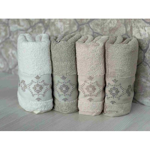 Полотенце Pupilla SOLITA (4 шт.) хлопок (50*90)