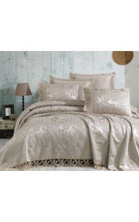 Покрывало EFOR (Gardines) с наволочками HELEN 240*260 бежевый BEJ