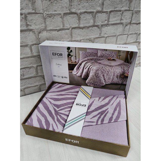 КПБ EFOR RANFORCE (ZEBRA LILA) евро