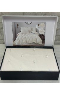 КПБ EFOR COTTONI с гипюром "роза" (АА-04), евро