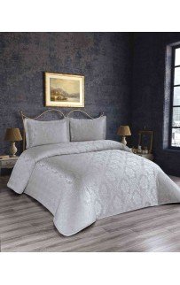 Покрывало EFOR Pique Bedspread NISA (240*260) с наволочками серый GRI