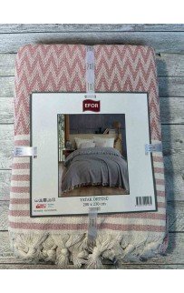 Покрывало EFOR ZIGZAG (200*230) бордовый