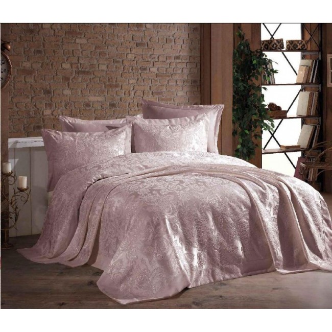 Покрывало EFOR (Gardines) с наволочками GUL 240*260 пудровый PUDRA