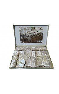 Скатерть EFOR FATIMA 160*220 прямоугольная с 8 салфетками капучино