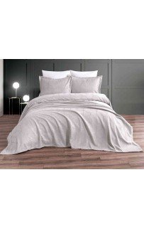 Покрывало EFOR Pique Bedspread FERDA (240*260) с наволочками кремовый KREM