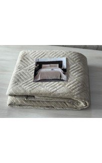 Покрывало COVERLET ПВХ велюр (220*240) светло бежевый A BEJ