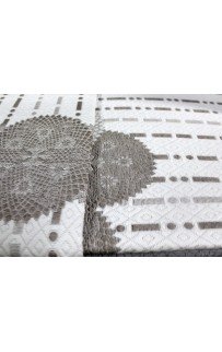 Покрывало EFOR гобеленовое двухстороннее LINDA (240*260) c наволочками кофейный