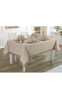 Скатерть EFOR KDK SET 160*300 +12 салфеток-капучино CAPI
