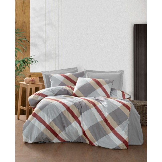 КПБ Ecosse Ranforce (SHERRY) евро 2 наволочки 50х70