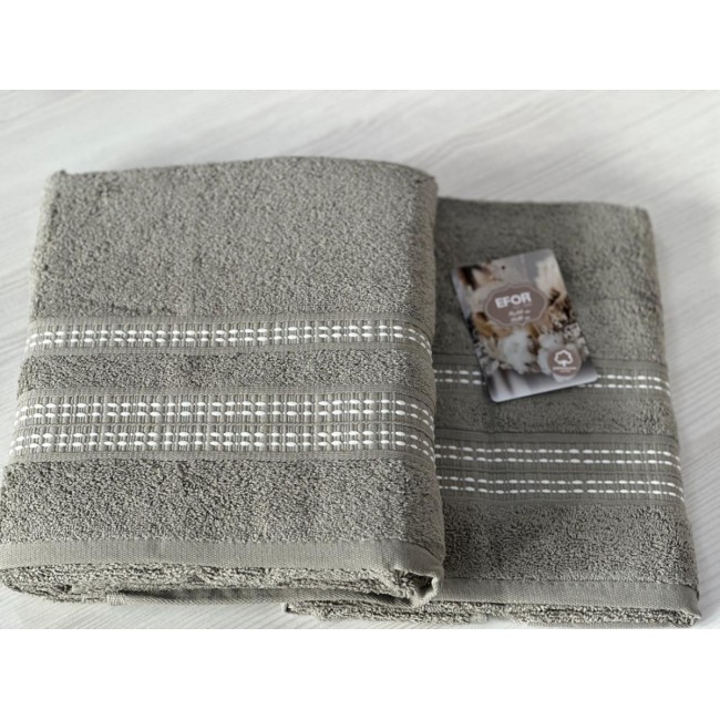 Набор полотенец FITILI BORDUR из 2-х пред (50*90;70*140) зеленый YESIL