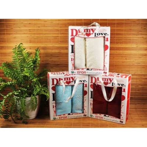 Набор полотенец EFOR из 2х пр. (50*90,70*140) бамбук РАСПРОДАЖА