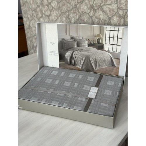 Покрывало EFOR (Gardines) с наволочками EKOSE 240*260 серый GRI