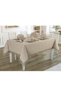 Скатерть EFOR KDK SET 160*300 +12 салфеток-капучино CAPI