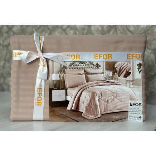 КПБ EFOR SATIN GULKURUSU сухая роза (2 наволочки)