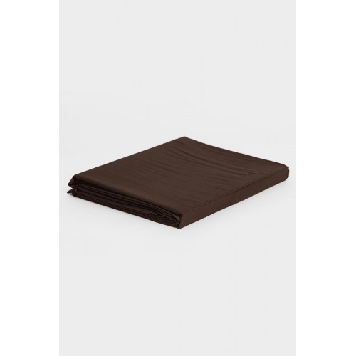 Простыня "БЛИССЕН" цвет шоколадный коричневый 260x280, GERMAN GRASS