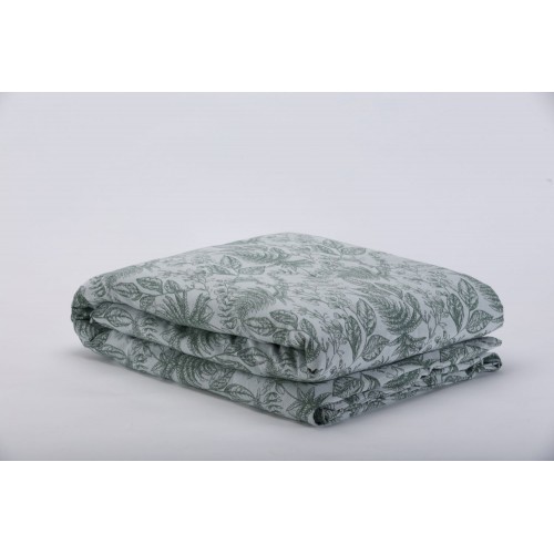 Пододеяльник "ПАЛЛАДА" натуральный зелёный 200x220, GERMAN GRASS