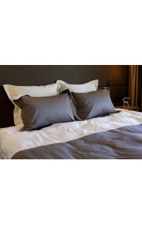 015 Постельное белье Twist grey and white Семейный