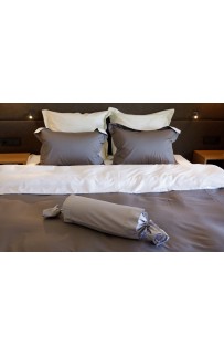 015 Постельное белье Twist grey and white Семейный