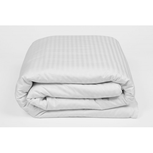 Пододеяльник "ПАЛЛАДА" белый страйп-сатин 200x220, GERMAN GRASS