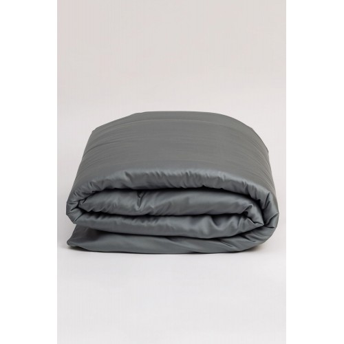 Пододеяльник тенсель "БРИЛЛИАНТ" серый 200x200, GERMAN GRASS