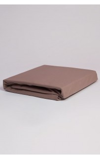 Простыня на резинке NOBLE TRADITIONS JERSEY TAUPE GRASS 90х200х40