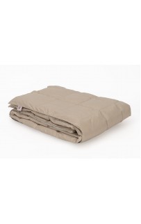 Дорожный плед – одеяло пуховый Travel Plaid Grass grey-beige 140х200