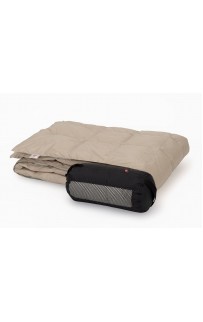 Дорожный плед – одеяло пуховый Travel Plaid Grass grey-beige 140х200