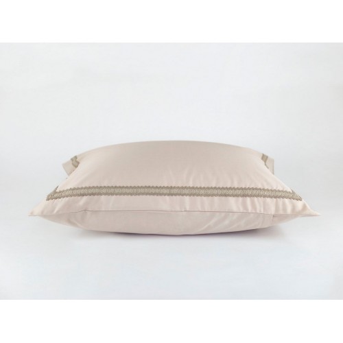 Наволочки "НОБИЛИС" бежевый кружево 50x70 (2шт), GERMAN GRASS