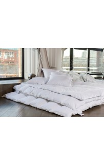 FD-1252 Одеяло пуховое "ВЕЙТ" в хлопковом сатине, теплое 140x205, GERMAN GRASS