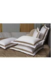 Наволочки с широкой отделкой Alpine Caramel Beige Allure Grass 50х90 (2шт)