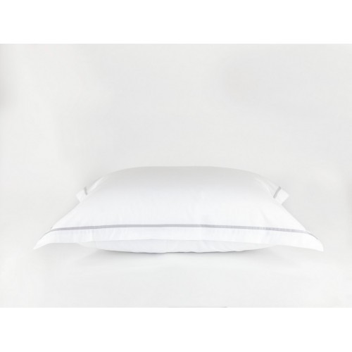 Наволочки "НОБИЛИС" белый с жемчужной узкой отделкой 50x70 (2шт), GERMAN GRASS