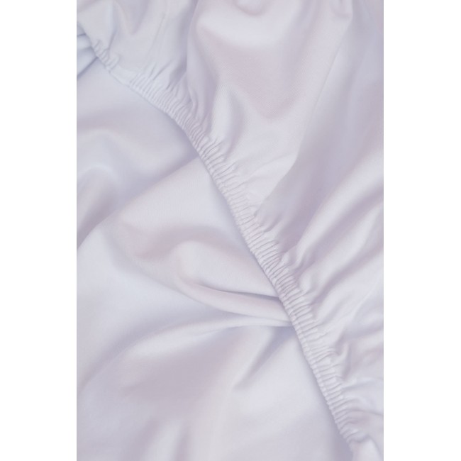 Простыня на резинке NOBLE TRADITIONS JERSEY WHITE GRASS 200х200х40