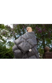 Дорожный плед – одеяло пуховый Travel Plaid Grass Graphite 140х200