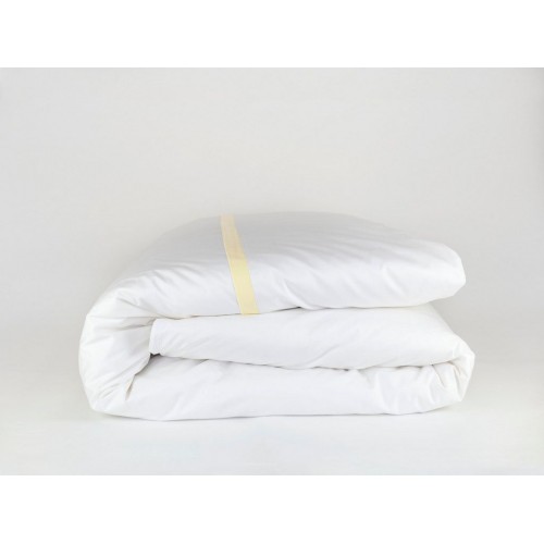 Пододеяльник "НОБИЛИС" белый с медовой отделкой 200x200, GERMAN GRASS
