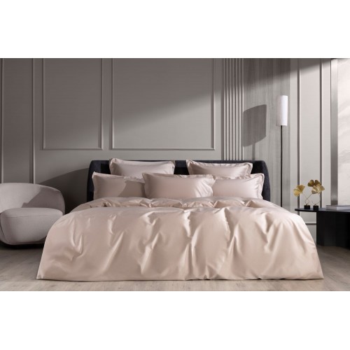 Постельное белье хлопок "АЛЛЮР" розовый нюд Семейный, GERMAN GRASS