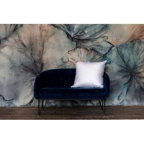 Подушка пух перо "3 ЗВЕЗДЫ" в 100% хлопке упругая 60x60, GERMAN GRASS