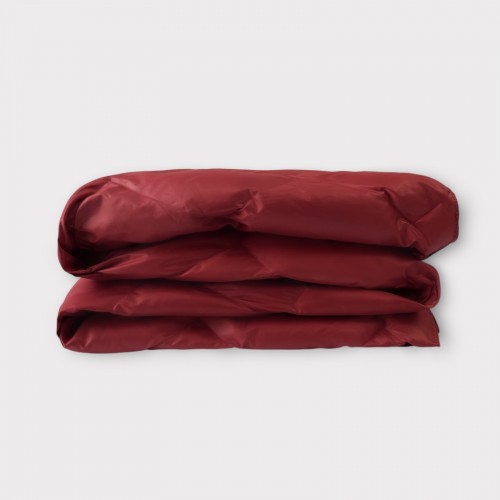 Дорожный плед-пончо пуховый марсала 130x170, GERMAN GRASS