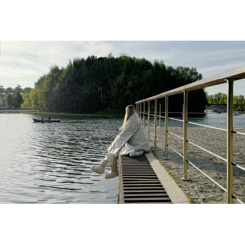 Сапожки-носочки пуховые Comfort Socks Travel Grass Grey  36-39 р.