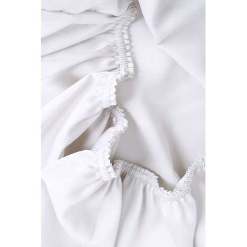 Простыня на резинке NOBLE TRADITIONS GLACE WHITE GRASS 90х200х40