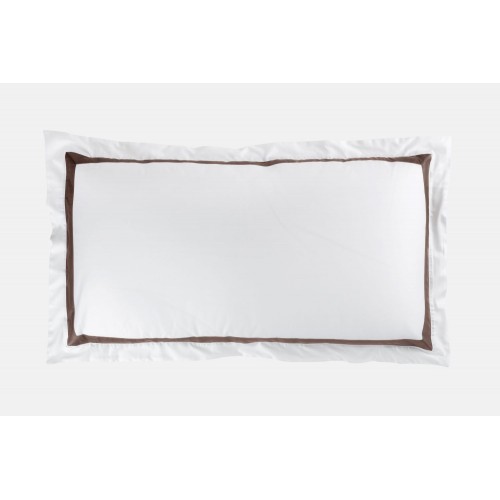 Наволочки с широкой отделкой "АЛЛЮР" альпийский молочный шоколад 50x90 (2шт), GERMAN GRASS