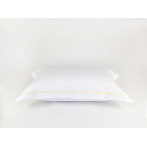 Наволочки "НОБИЛИС" белый с медовой узкой отделкой 50x70 (2шт), GERMAN GRASS