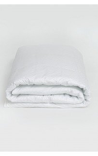 Пододеяльник "ПАЛЛАДА" белый жаккард. Узор "Клетка" 150x200, GERMAN GRASS