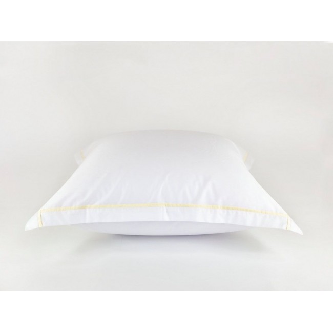 Наволочки "НОБИЛИС" белый с медовой узкой отделкой 70x70 (2шт), GERMAN GRASS Наволочки "НОБИЛИС" белый с медовой узкой отделкой 70x70 (2шт), GERMAN GRASS