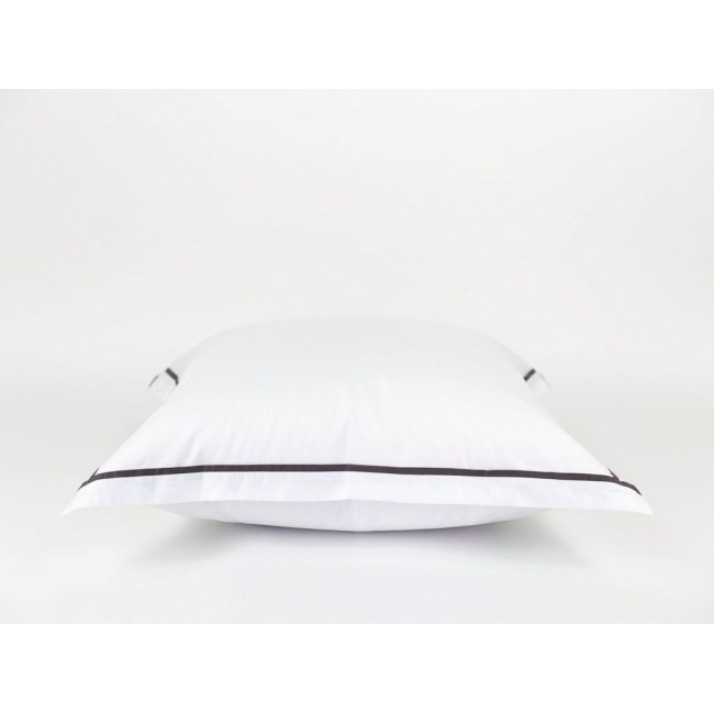 Наволочки "НОБИЛИС" белый с серой узкой отделкой 70x70 (2шт), GERMAN GRASS Наволочки "НОБИЛИС" белый с серой узкой отделкой 70x70 (2шт), GERMAN GRASS