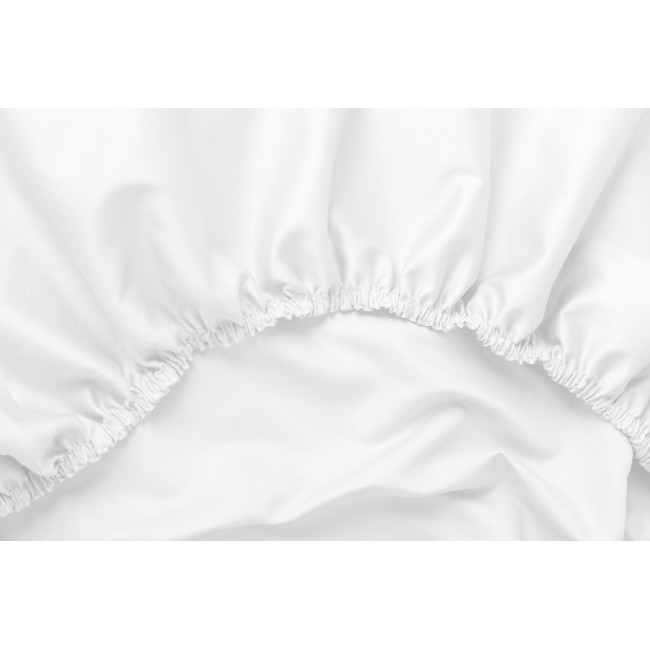 Простыня на резинке хлопок "АЛЛЮР" альпийский белый 140x200x40, GERMAN GRASS