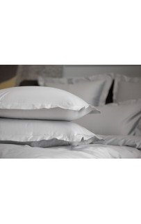 Простыня на резинке хлопок "АЛЛЮР" пепельный серый 200x200x40, GERMAN GRASS