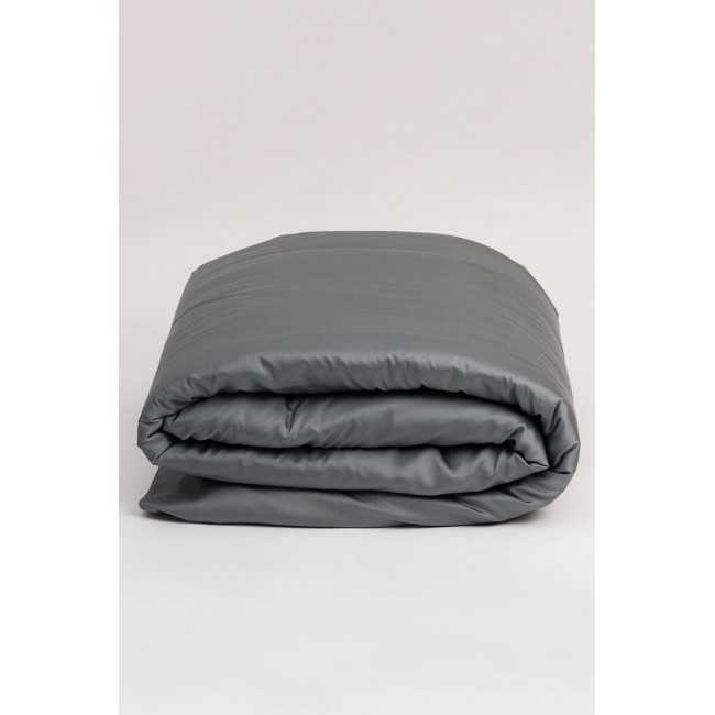 Пододеяльник тенсель "БРИЛЛИАНТ" серый 140x205, GERMAN GRASS